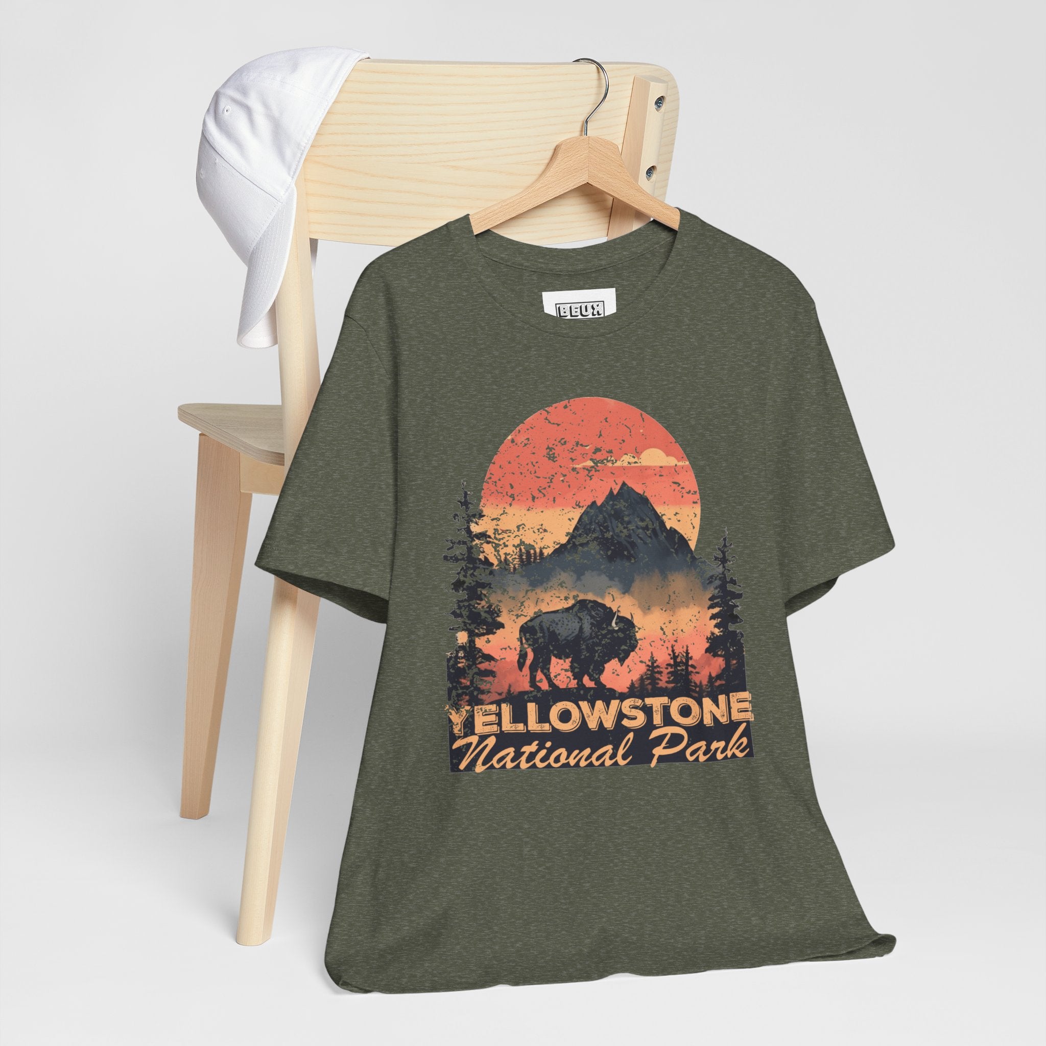 Yellowstone National Park Retro Tee | Vintage Geysers & Wildlife Shirt