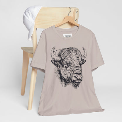 Yellowstone Bison Retro Tee | Vintage Wildlife Adventure Shirt