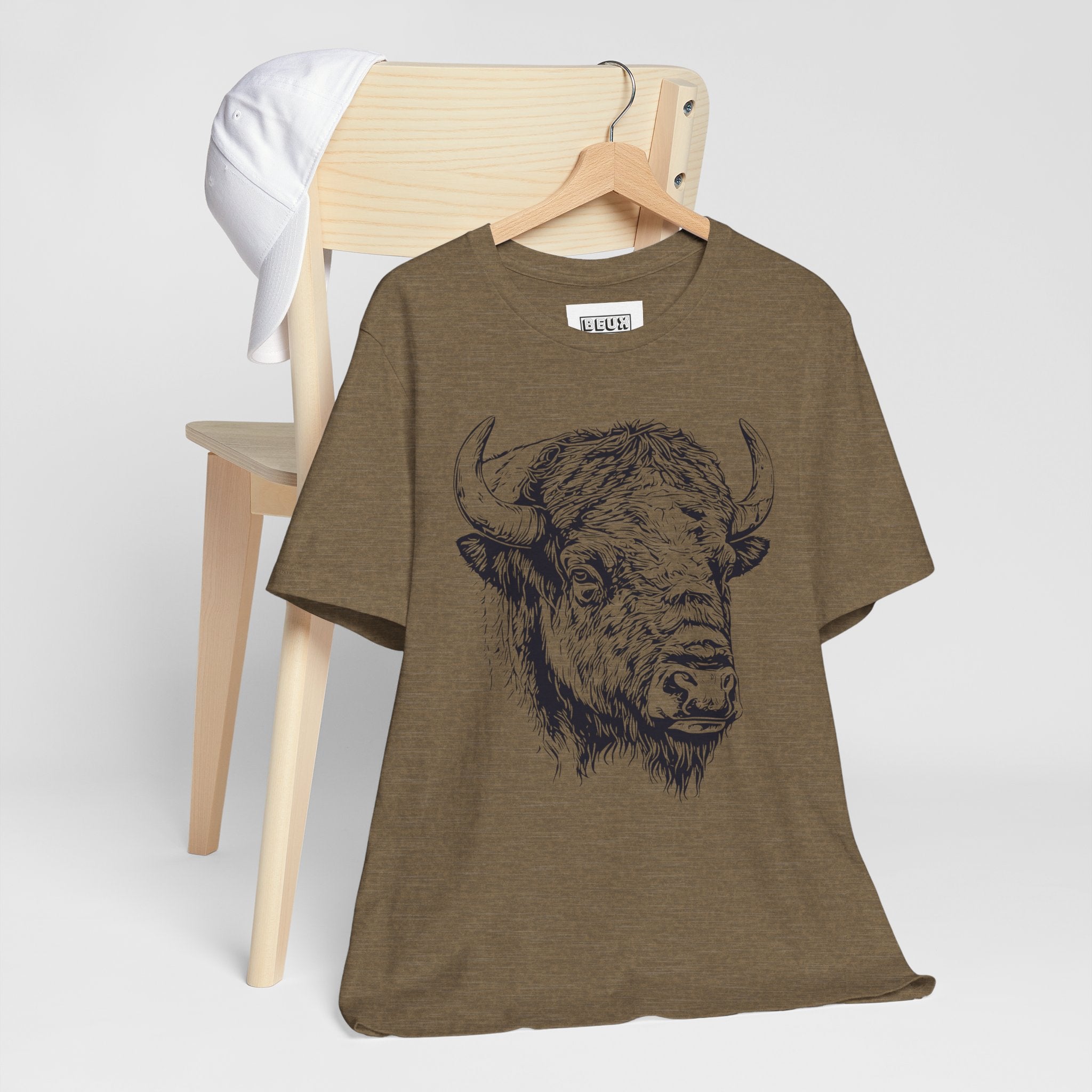 Yellowstone Bison Retro Tee | Vintage Wildlife Adventure Shirt