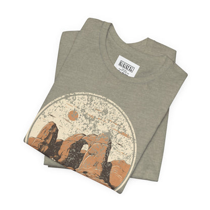 Arches National Park Retro Tee | Vintage Utah Red Rock Adventure Shirt