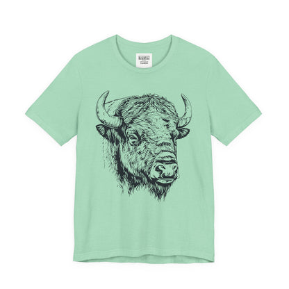 Yellowstone Bison Retro Tee | Vintage Wildlife Adventure Shirt