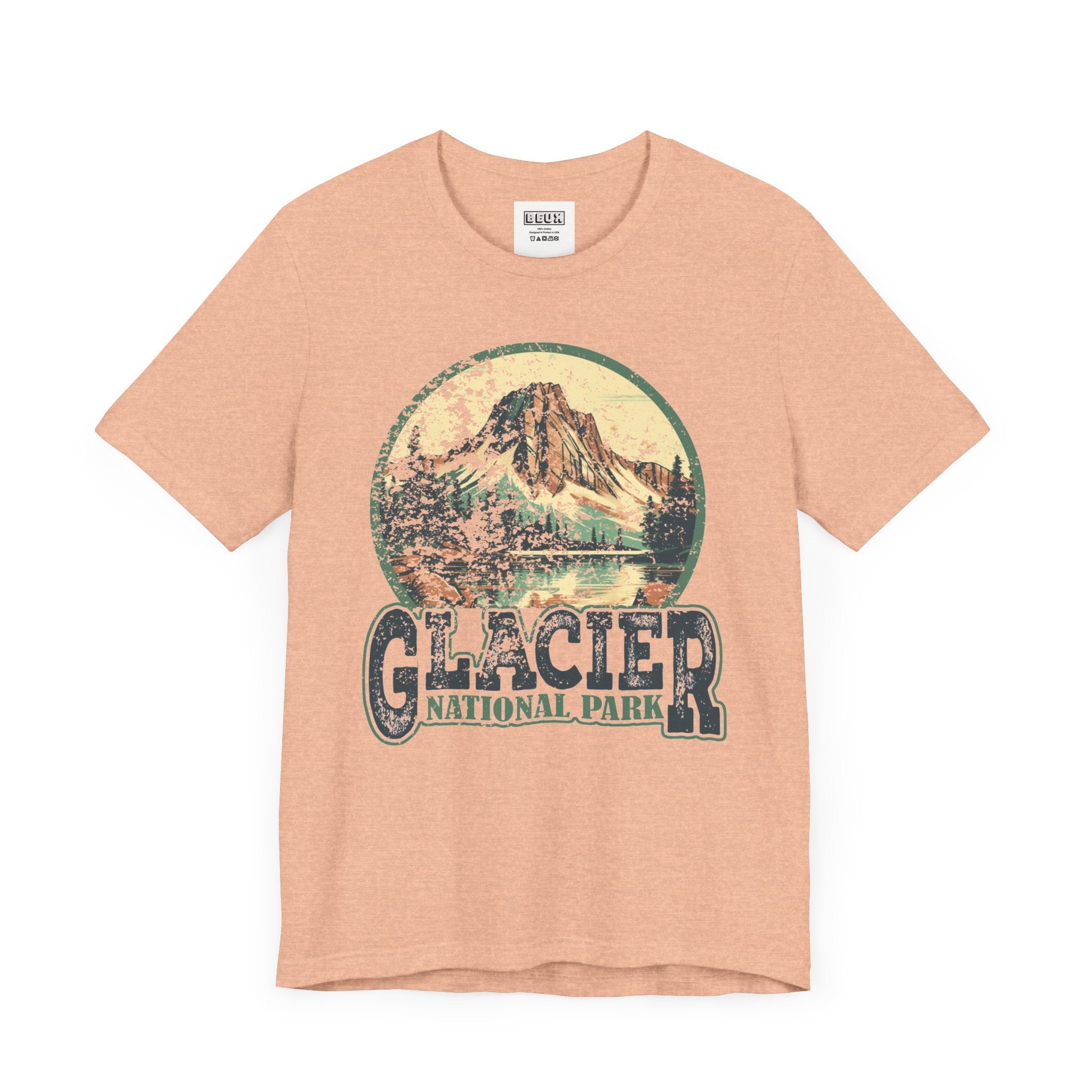 Glacier National Park Retro Tee | Vintage Montana Nature Shirt