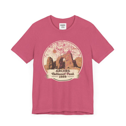 Arches National Park Retro Tee | Vintage Utah Red Rock Adventure Shirt