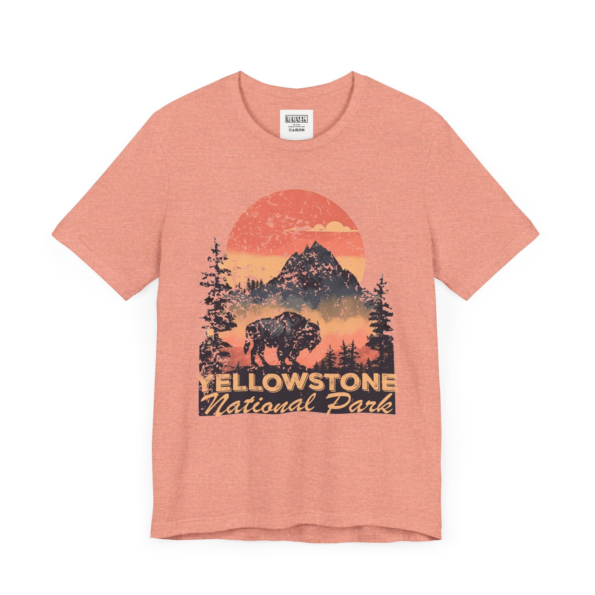 Yellowstone National Park Retro Tee | Vintage Geysers & Wildlife Shirt