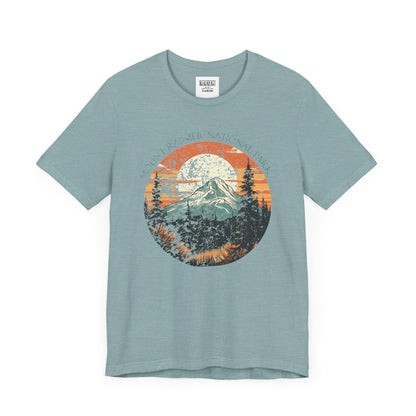 Mount Rainier National Park Retro Tee | Vintage Washington Adventure Shirt