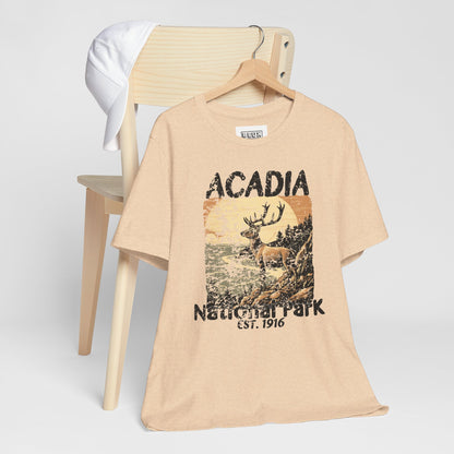 Acadia National Park Retro Tee | Vintage Maine Outdoor Shirt