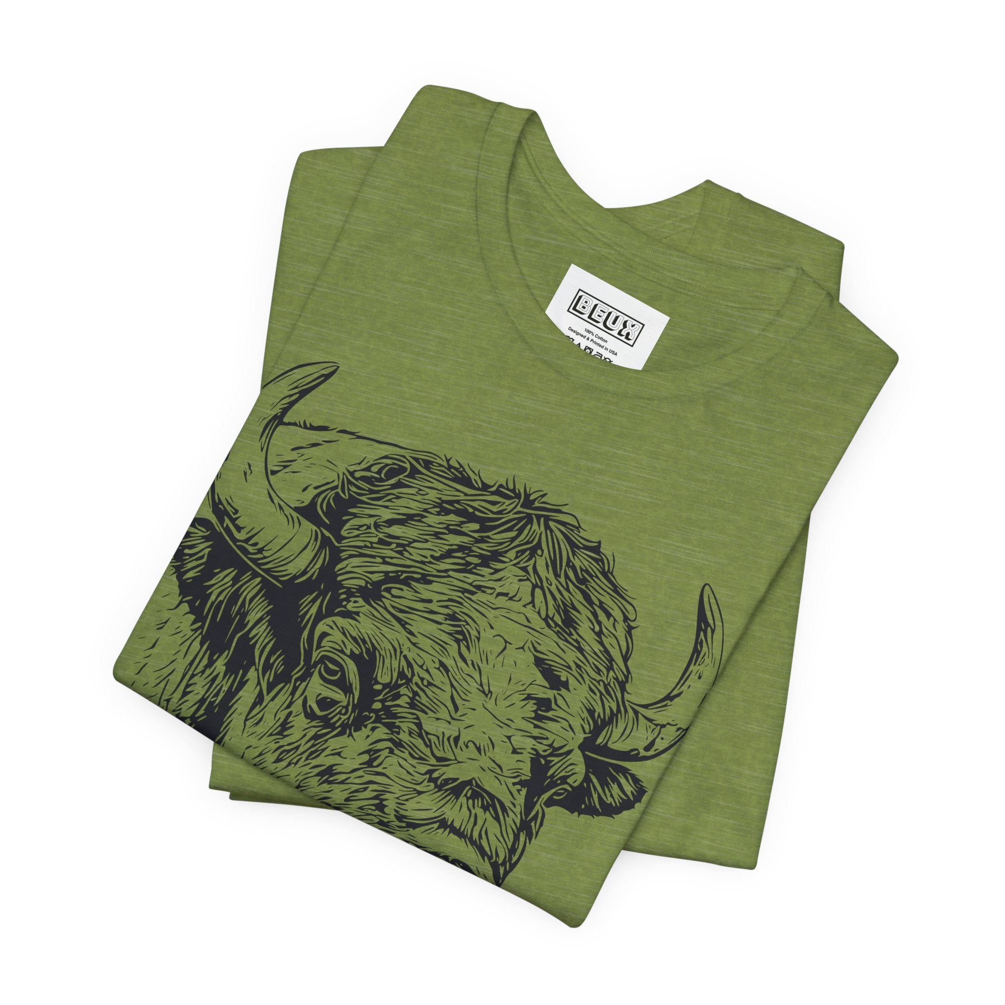 Yellowstone Bison Retro Tee | Vintage Wildlife Adventure Shirt