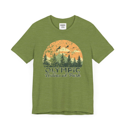 Olympic National Park Retro Tee | Vintage Washington Coastal Adventure Shirt