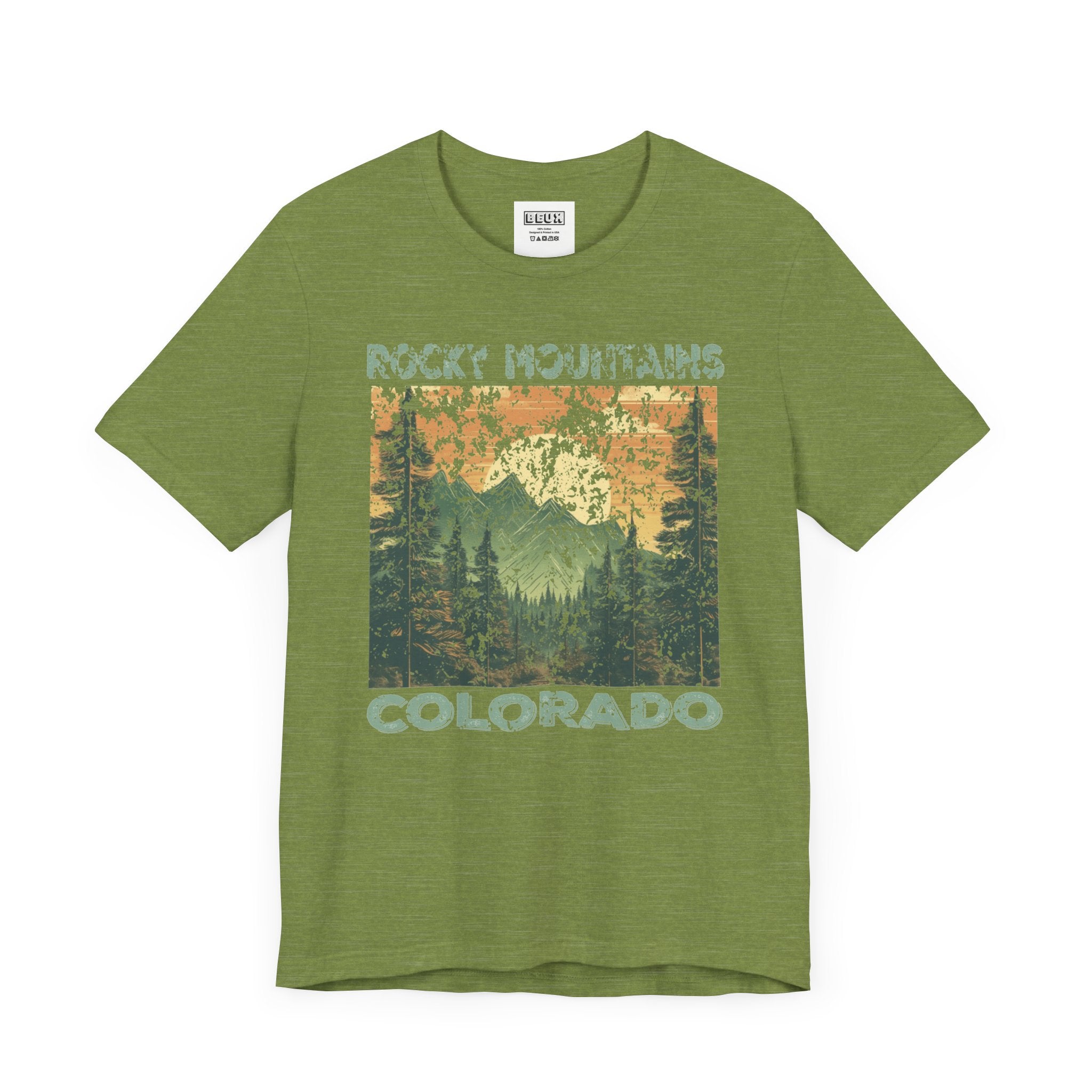 Rocky Mountains Colorado Retro Tee | Vintage Mountain Adventure Shirt