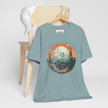 Mount Rainier National Park Retro Tee | Vintage Washington Adventure Shirt