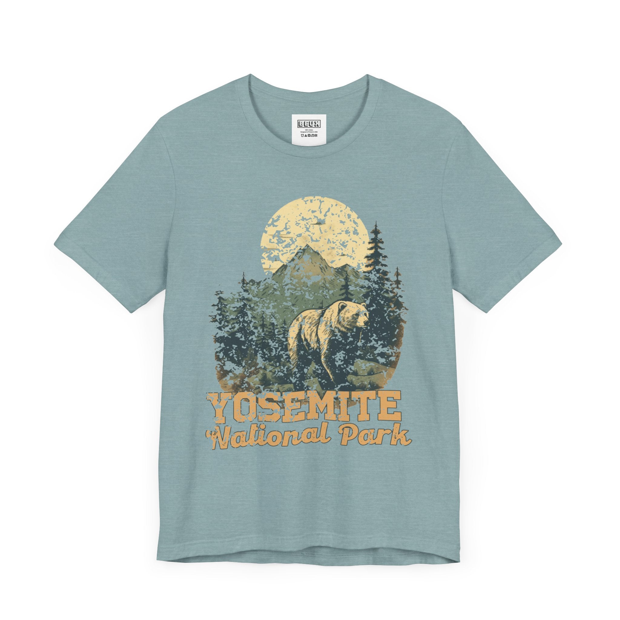 Yosemite National Park Retro Tee | Vintage Half Dome & Waterfalls Shirt