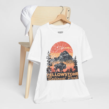 Yellowstone National Park Retro Tee | Vintage Geysers & Wildlife Shirt