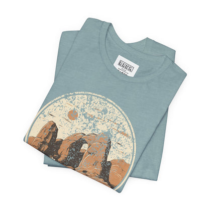 Arches National Park Retro Tee | Vintage Utah Red Rock Adventure Shirt